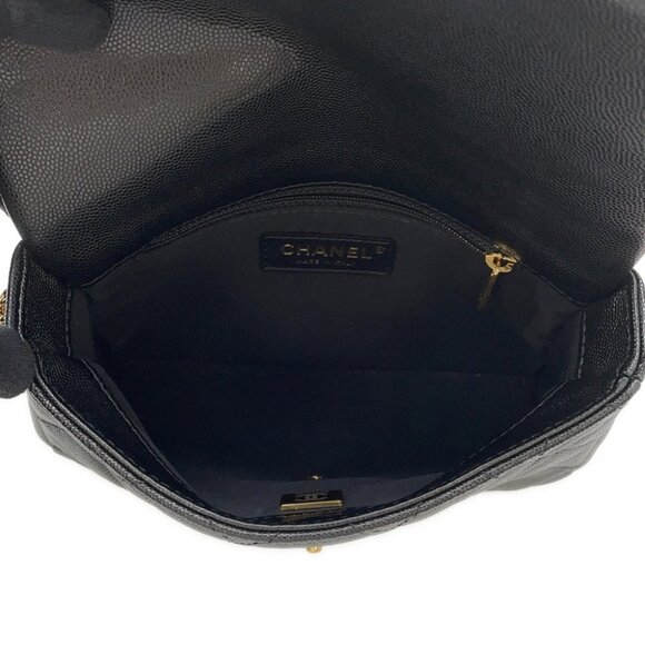 CHANEL Mini Matelasse ChainShoulder Bag Calfskin Black - Picture 14 of 14